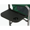 thumbnail image 6 of Kamp-Rite Portable Compact-Fold Director's Chair w/ Side Table & Cup Holder, 225 LB Capacity, Green & Black, 6 of 7