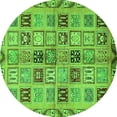 thumbnail image 1 of Ahgly Company Indoor Round Oriental Green Modern Area Rugs, 8' Round, 1 of 4