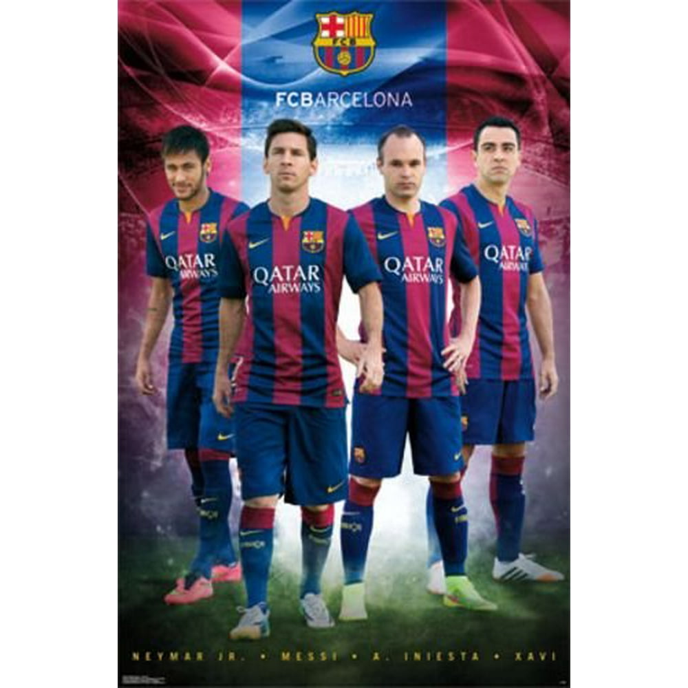 Poster Soccer FC Barcelona Team New Wall Art 22"x34" rp13854