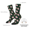 thumbnail image 4 of Logiee Pink Sleeping Fox Print Adult Socks for Men & Women,Calf Socks, Ankle Socks,Boots Socks,Breathable Casual Sock,Unisex Crew Socks, 4 of 6