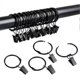 thumbnail image 1 of 2026 Metal Openable Curtain Rings With Clips, 1.22 Inch Interior Diameter, Fits f26, 1 of 4