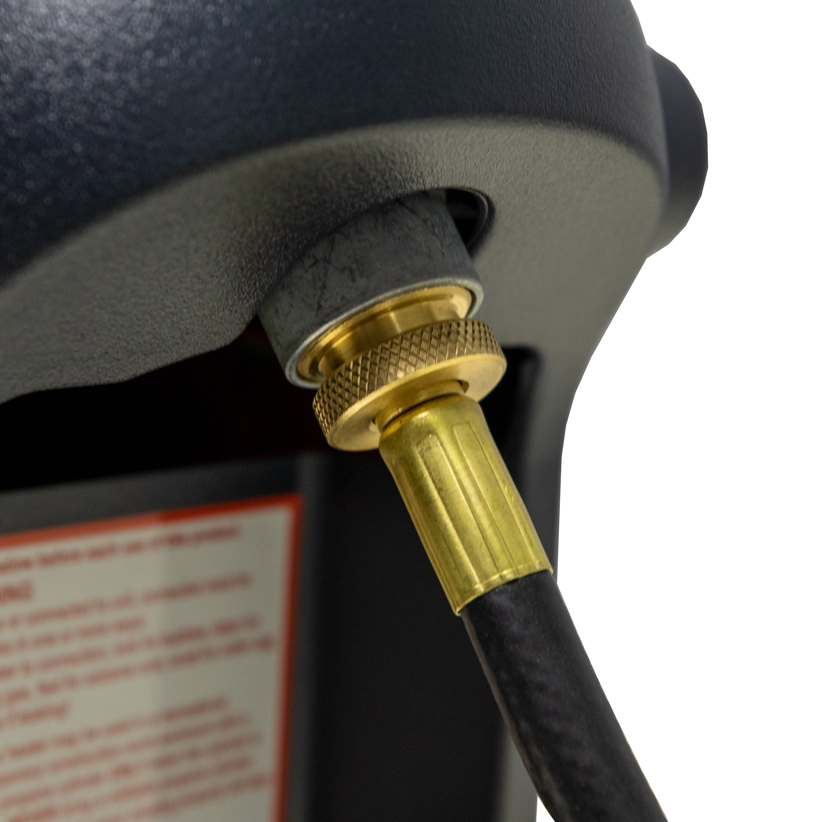 12 ft Propane Hose Assembly with Swivel 1 in-20 Male Throwaway Cylinder Thread x Excess Flow Soft Nose P.O.L. with Handwheel