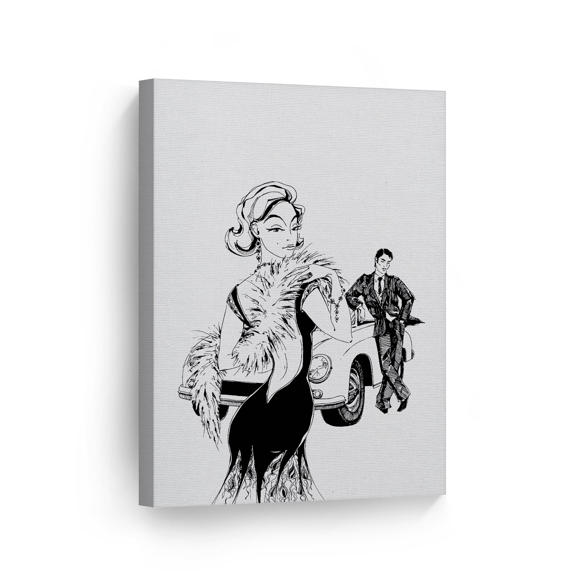 Smile Art Design Marilyn Monroe Black And White Retro Style Painting Glam Fashion Canvas Wall Art Print Office Bathroom Girls Room Women Dorm Bedroom Living Room Wall Decor 40x30 Walmart Com