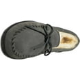 thumbnail image 2 of Minnetonka Mens Sheepskin Hardsole Moccasin, Grey, Size 11 Wide, 2 of 5