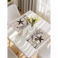 thumbnail image 5 of Texas Star Vintage Placemats Set of 4, Brown Retro Berry Beige Wooden Branches Placemats for Dining Table, Place Mats for Kitchen Tabletop, Waterproof Wipeable Dining Table Mats Set, 5 of 9