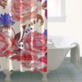 thumbnail image 5 of Tropical Paradise Shower Curtain - Lush Exotic Flowers and Leaves, 36x72 Inches, 5 of 5
