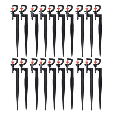 20Pcs Rotatable Sprinkler with Stake G Type Nozzle Watering Garden Tube Sprayer