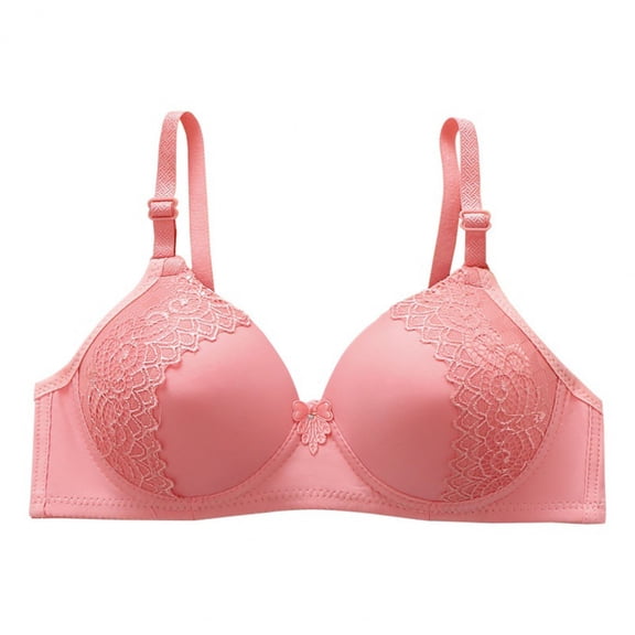 JIUKE Women Wireless Bras Full Coverage Adjustable Straps Everyday Bra Lace Embroidered Soft Comfy Bras