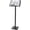 Black-black, variant on LIAPDG Lectern Podium Stand, Mobile Height Adjustable Church Classroom Lecture Portable Presentation Concert Podium with 4 Universal Wheels Adjustable Angle 0-90° Standing Laptop Cart