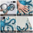 thumbnail image 4 of Sea Theme Blue Octopus Washable Cover Floor Rug Carpets Floor Mat Bathroom Decorations 16x24 Inches for Kitchen Bedroom Indoor, 4 of 8