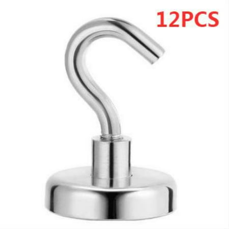 

YELITE 12Pcs Magnetic Hook Is Simple And Easy To Use Suitable For Kitchen And Bathroom