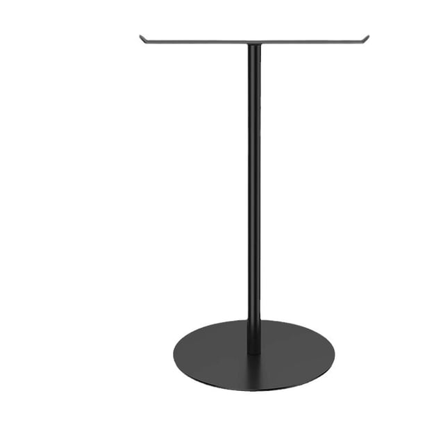 Nvzi Toallero en forma de T con soporte para la mano para el baño, diadema y estante de baño ligero, soporte negro para cocina, organizador de mostrador impermeable de acero inoxidable - negro