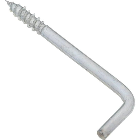 National Hardware N120-287 Square Bend Hook, 3.06 in L, Steel, Zinc