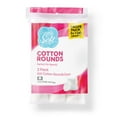 thumbnail image 1 of Medline Simply Soft Cotton Rounds (300 Count) 100% Cotton Absorbent and Textured Cotton Pads Lint-Free, 1 of 9