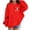 Girls Halloween Hoodie-Red, variant on Krdevn Girls Halloween Spooky Season Hoodie Cute Ghost Graphic Pullover Sweatshirt Long Sleeve Casual Fall Top with Pocket Red,4-5 Years