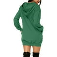 thumbnail image 4 of Vestido de sudadera con capucha de manga larga con estampado de corazón de amor del día de San Valentín para mujer Pompotops  hdfakjf2081, 4 of 6