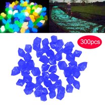 Moonstone Promotion Sale! Nomeni 300 Pcs Garden Decoration Glow in The Dark Luminous Pebbles Stones Wedding, Home Decor Clearance Sale Dark Blue
