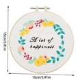 thumbnail image 4 of Embroidery Starter Kit Adjustable Cross Stitch Frame Needlework Tool Set Home DIY Needlework Tool Set, S212, 4 of 5