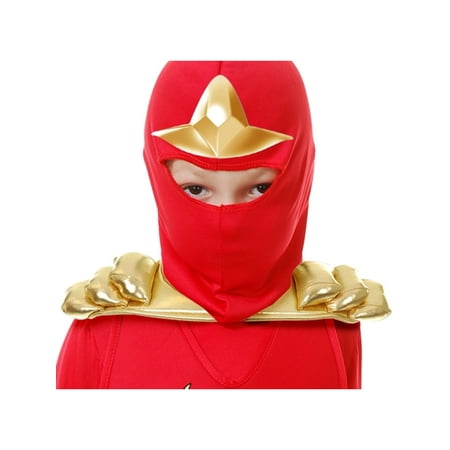 Child's Gold Ninja Samurai Toy Shoulder Armor Costume Accessory