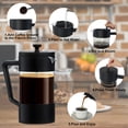 thumbnail image 4 of AGCAN French Press Coffee Maker, 1000ml/34 fl oz Thickened Glass Coffee Press, Heat Resistant French Press Cup for Kitchen Camping Travel, Gifts, Bar, 4 of 9