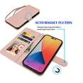 thumbnail image 3 of Tiflook For iPhone 13,14,14 Pro,14 Plus,14 Pro Max Case,Wallet Case,iPhone 14 Pro PU Leather Case, Luxury PU Leather ID Card Holder Slots [Kickstand Feature] [Wrist Strap] Carrying Flip Cover [Pink], 3 of 6