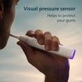 thumbnail image 6 of Philips Sonicare 6500 Series Electric Toothbrush - Next-Generation Sonicare Technology, Pressure Sensor, 9 Brushing Settings, Smartimer, Brushpacer, 21-Day Runtime, Travel Case, White, HX7410/10, 6 of 13