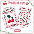 thumbnail image 2 of 100pcs Cherry Party Favor Bags Red Plastic Cherry Gift Bags with Handles Cherry Goodie Bags for Snacks Gifts Birthday Party Treat, 2 of 5