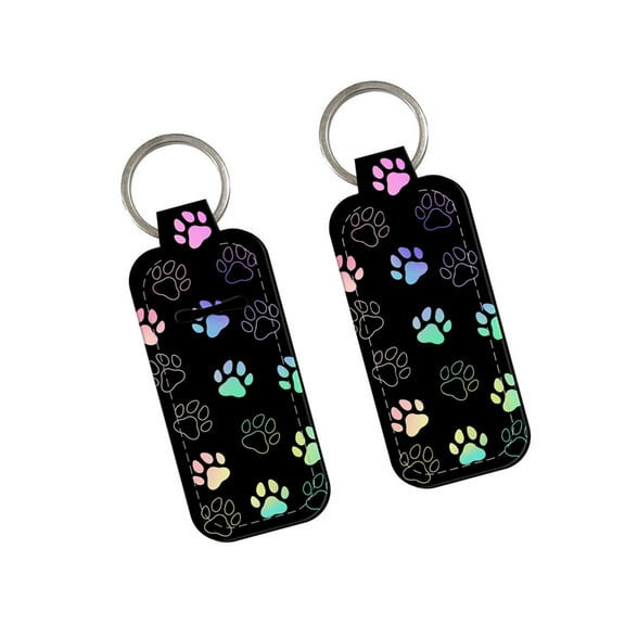 Lovely Cats Claw Lip Balm Holder Lipstick Sleeve Holder Keyring Bag Charm