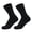 Black, variant on No Show Socks AURORADY Socks Breathable Long Tube Antifreeze Ski Warm Socks Black XS Stockings