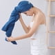 thumbnail image 5 of Toalla de secado de cabello a cuadros de piña para mujeres 60 * 100 cm gorro de secado de cabello engrosado de vellón coral pañuelo para la cabeza absorbente de secado rápido, 5 of 5