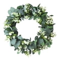 thumbnail image 1 of Artificial Greenery Wreath Colgante Puerta Simulación Hojas Decoración Hogar Boda Herramienta de adorno floral Methold HA8218-00B, 1 of 6