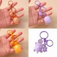 thumbnail image 6 of Plastic 3D Turtles Charm Keychain Accessory Fashionable Animal Shape Key Rings Tortoise Bag Decoration for Women, 6 of 10