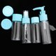 thumbnail image 2 of 7 unids/set portátil reutilizable vacío maquillaje botella con pulverizador loción crema contenedor Kit (azul), 2 of 8