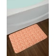 thumbnail image 2 of Shells Bath Mat, Sketched Warm Colored Seahorse Starfish Scallops and Lace Murex, Plush Bathroom Decor Mat with Non Slip Backing, 29.5" X 17.5", Burnt Sienna Pale Orange, by Ambesonne, 2 of 2