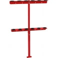 thumbnail image 7 of Cabtherlyn Landscape Hand Tool Rack for Truck Trailer, Vertical Hand Rack for Landscaping, Garage or Shed Walls Holds, 6 Tools for Shovels,Rakes,Hoes RED, 7 of 7