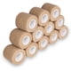 thumbnail image 1 of Vendas cohesivas autoadherentes de color beige, 2 pulgadas x 5 yardas, 12 rollos, cinta médica para la piel, cinta adhesiva elástica transpirable para estiramiento atlético WD.WDQZL Hogar, 1 of 7