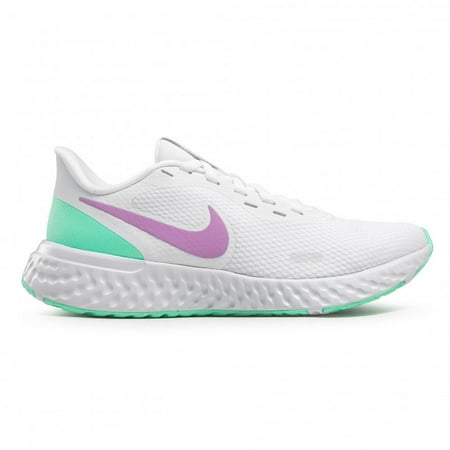 

Women s Nike Revolution 5 White/Violet Shock-Green Glow (BQ3207 111) - 7