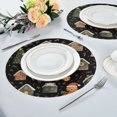 thumbnail image 6 of IAUYY Set of 4 Round Placemats for Dining Tables Heat-Resistant and Wear-Resistant DIY Printing Design Table Placemats，Applicable for Christmas with One's Face, 6 of 7