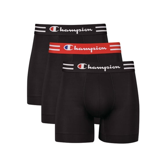 Champion Men's Athletics Tech Performance Boxer Brief, 3 Pack
