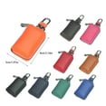 thumbnail image 4 of Qarigey Cartera de cuero retro, monedero portátil de viaje para llaves de la escuela, moda, recibo de tarjeta de crédito, cierre de cremallera, soporte Type3 NO3 Qarigey AP011383-08, 4 of 6