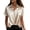 Beige, variant on Women's French Style Satin Button Down Short Sleeve Blouse, Turn Down Collar Casual Shirt for Summer Daily Wear, Elegant and Breathable, Lightweight Fabric Black XXL