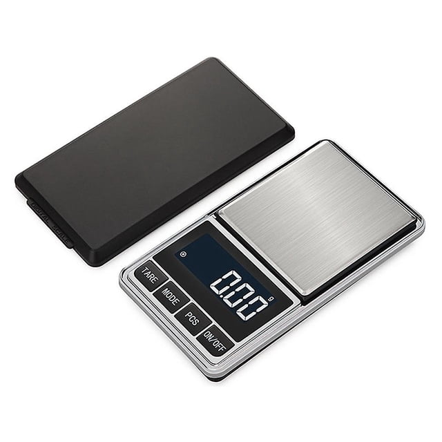 Báscula de joyería de 1 kg/0,1 g: báscula digital portátil de alta precisión de 6 unidades para joyas, monedas, etc. Báscula de cocina electrónica mini para joyas