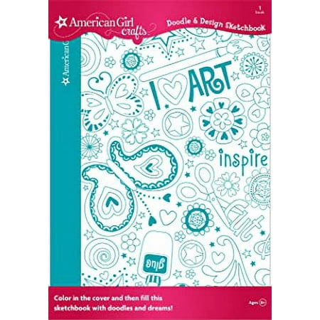 American Girl Crafts Doodle Design Sketchbook, Art - NEW - FREE SHIPPING