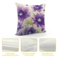 thumbnail image 4 of Chilfamy Flowers Purple Watercolor Pillow Covers for Couch Sofa Indoor Outdoor Square Design 1PC 22x22in, 4 of 5