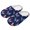 Butterfly Starry Sky, variant on Blue Neon Butterfly Print Closed Toe House Slippers for Woman Men Soft Cotton Indoor Shoes Memory Foam Slip On Bedroom Slippers, Size 4.5-5.5