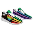 thumbnail image 6 of Rainbow Pride Shoes for Men Women, Unisex Fashion LGBT Gay Sneakers Lightweight Breathable Running Shoes Gift for Her Him White Size 6, 6 of 7