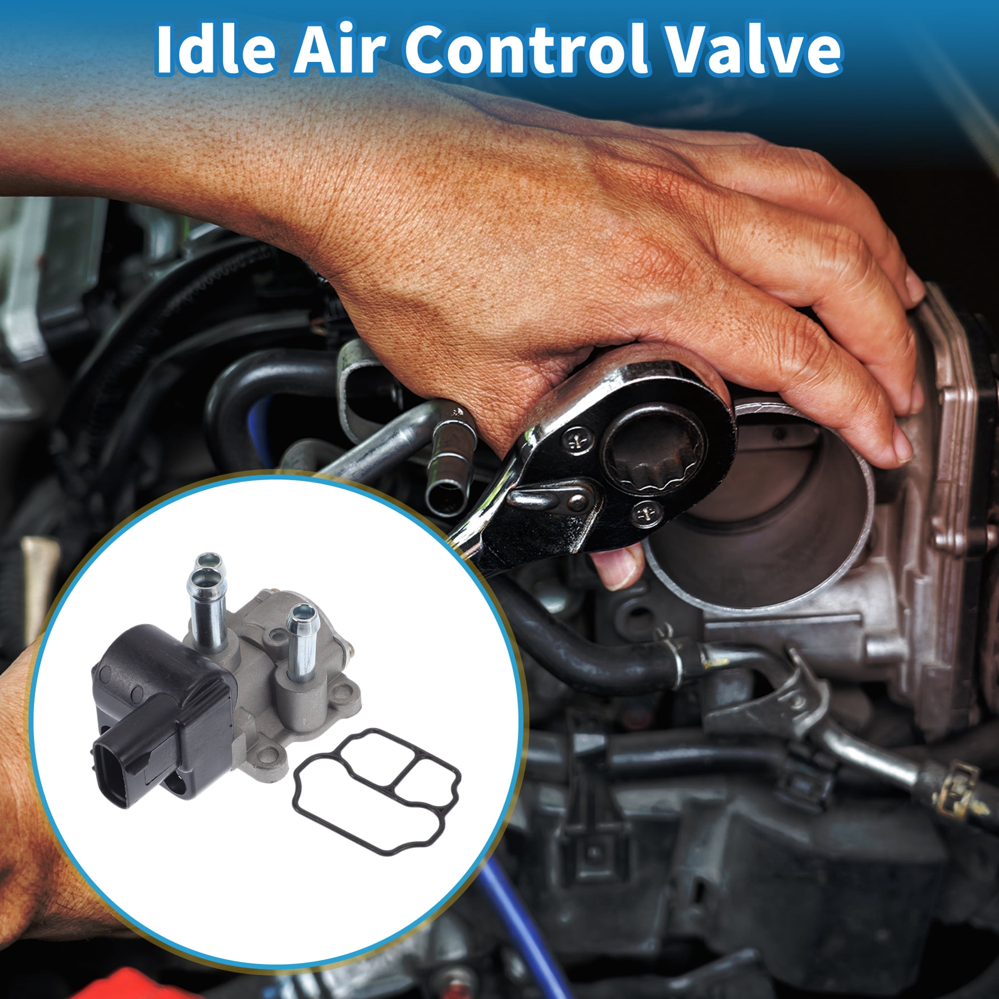 Unique Bargains Car Idle Air Control Valve for Toyota RAV4 1998-2000 Replace No.2227074200 IACV Idle Motor Idle Air Control Valve for Stable Engine Operation
