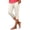 White #1, variant on WULMLEO Capri Pants for Women Moisture Wicking Yoga Pants High Waisted Stretchy Comfy Ultra Trousers Soft Summer Workout Gym Legging Sky Blue 2XL