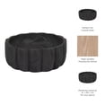 thumbnail image 4 of Decorative Wood Scalloped Bowl for Coffee Table Decor - Centerpiece Table Decorations for Home, Kitchen, Living Room, and Dining Room - Functional Bowl for Accessories, Candy, and Key - 4", Black, 4 of 10