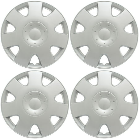 Vw Jetta Rim Caps Cover Trend (Set of 4), Universal Aftermarket Hub Caps, VW Volkswagen Replica, 16